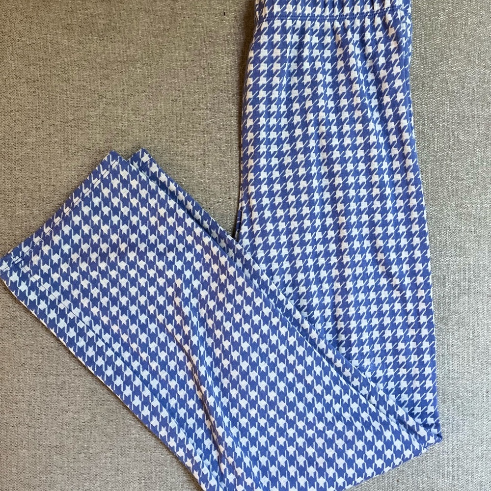 Billabong Blueish purple and White Houndstooth Joggers, stretchy